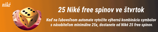 25 Niké free spinov ve štvrtok