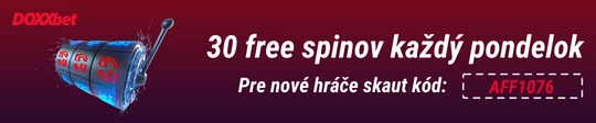 Doxxbet 30 free spinov v pondelok