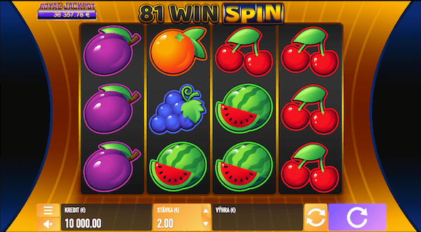 81 Win Spin - ovocný automat s jackpotom