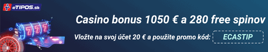 Casino bonus 1050 € a 280 free spinov
