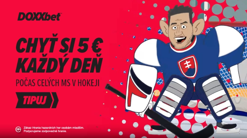 Doxxbet 5€ na každý deň počas MS v hokeji