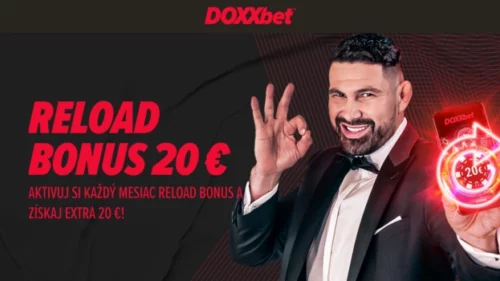 Doxxbet Reload bonus – získajte na casino hrách 20€