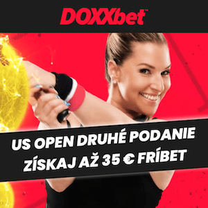 Doxxbet US Open druhe podanie logo