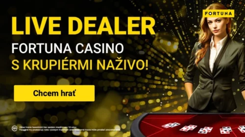 Fortuna live casino – ako vyzerá casino s krupiermi naživo