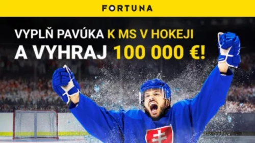 Fortuna MS v hokeji pavúk o 100.000 €