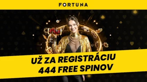 Fortuna free spiny – 444 voľných zatočení pre každého