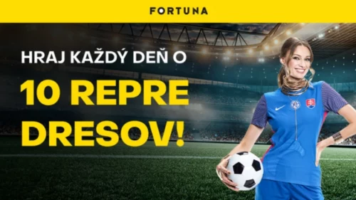 Fortuna súťaž o dresy na EURO: vyhrajte každý deň 10 dresov