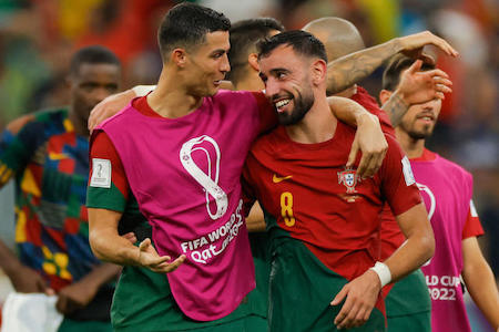 MS vo futbale 2022 - osemfinále Portugalsko vs Švajčiarsko