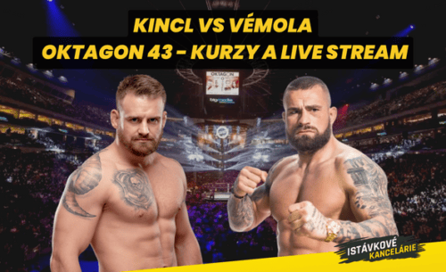 Patrik Kincl vs Karlos Vemola – Oktagon 43 kurzy a live stream