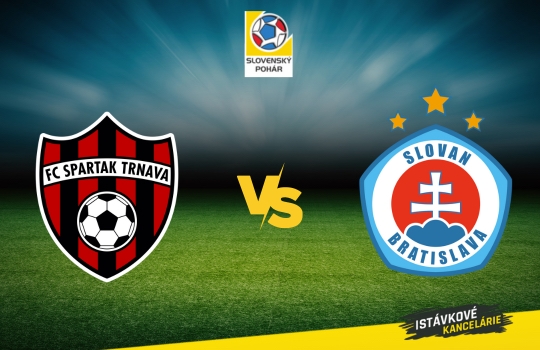 Spartak Trnava vs Slovan Bratislava - Slovenský pohár preview a tip na výsledok