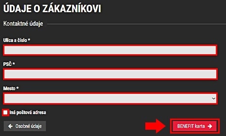 Synottip registrácia vyplnenie údajov krok 2