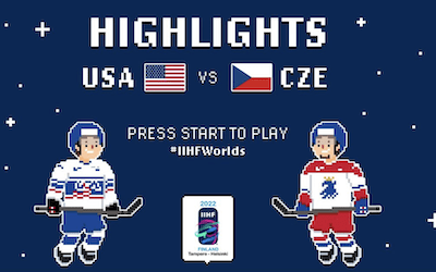 MS v hokeji 2022  USA vs Česko