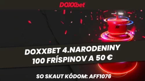 Doxxbet casino 4. narodeniny – 100 free spinov a bonus 50€