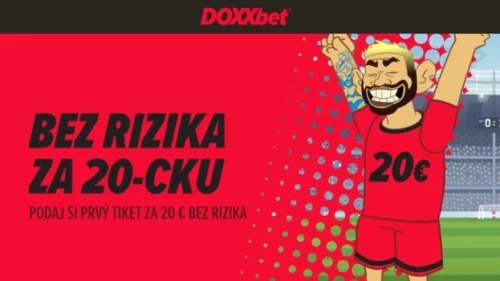 Doxxbet prvá stávka bez rizika za 20€: nemôžete prehrať