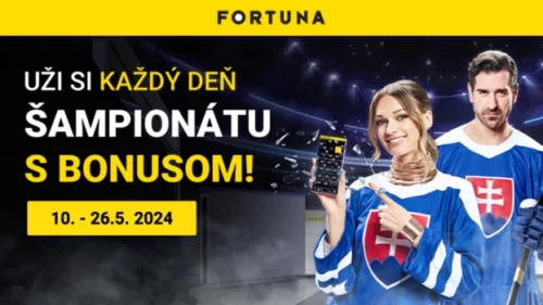 Fortuna hokejový kalendár – bonus každý deň počas MS v hokeji