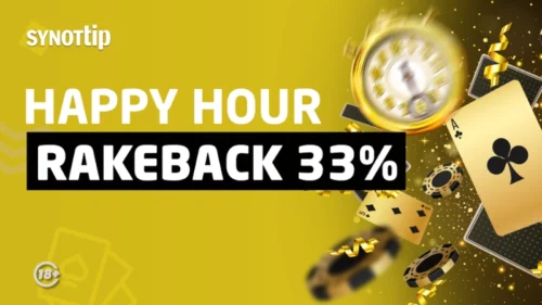 Synottip Happy Hour Rakeback – získajte viac v pokri