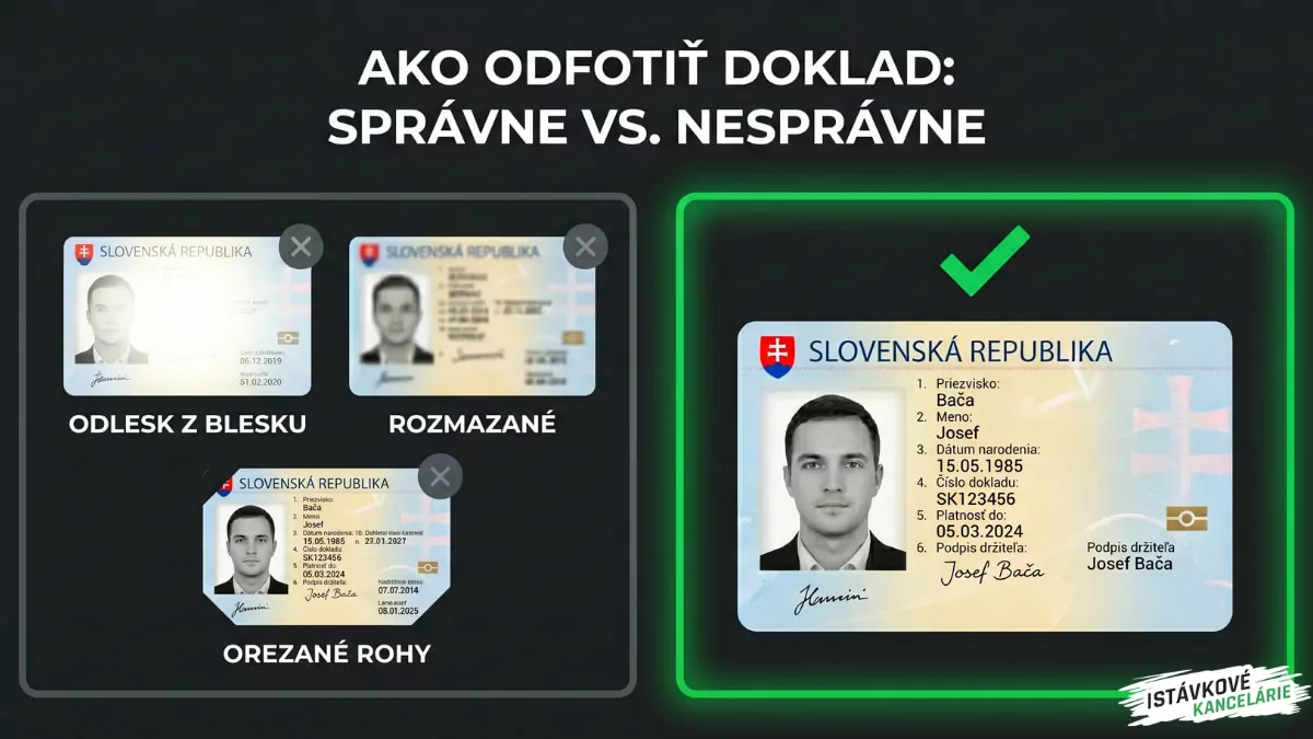 Ako správne odfotiť doklady