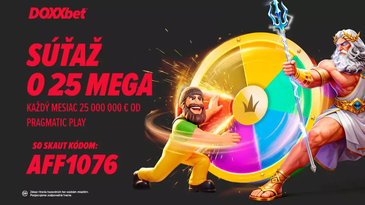 Doxxbet súťaž o 25 mega