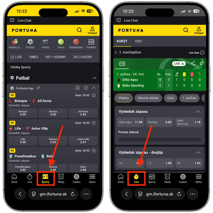 Fortuna športové stávkovanie