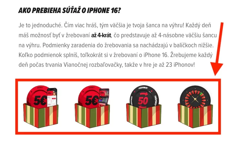 Funkcia Doxxbet adventného kalendára