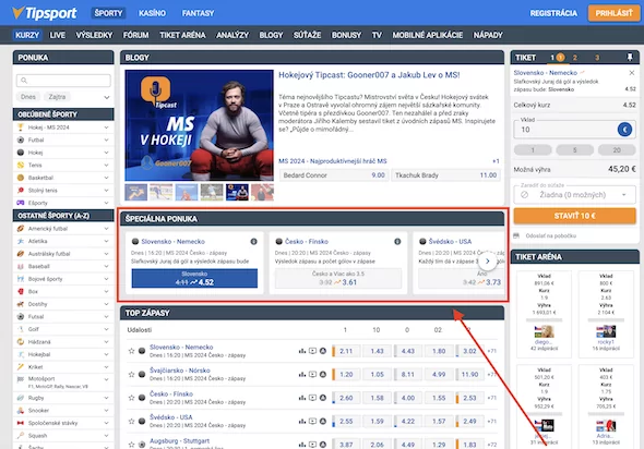 Kde nájdem Tipsport akčné kurzy