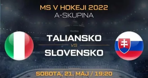 MS v hokeji 2022 – Taliansko – Slovensko