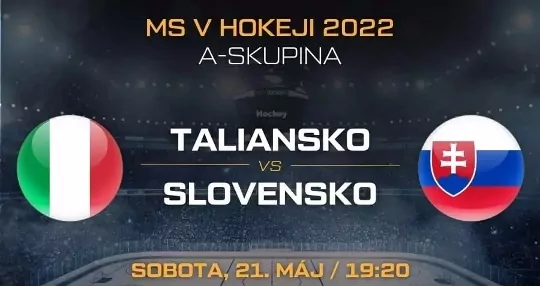 MS v hokeji 2022 - Taliansko - Slovensko