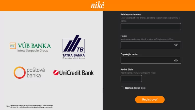 Nike registracia