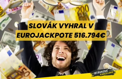 Slovák vyhral v Eurojackpote viac ako pol milióna eur