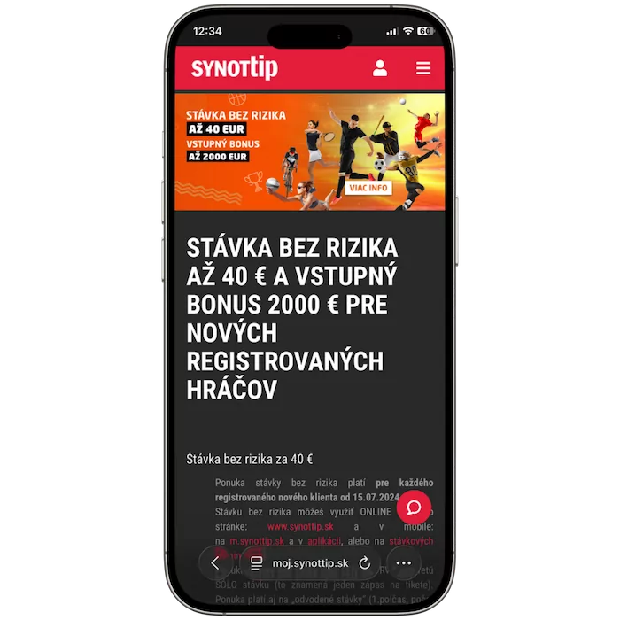 Stávka bez rizika u Synottip