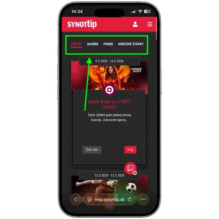 Synottip promo akcie