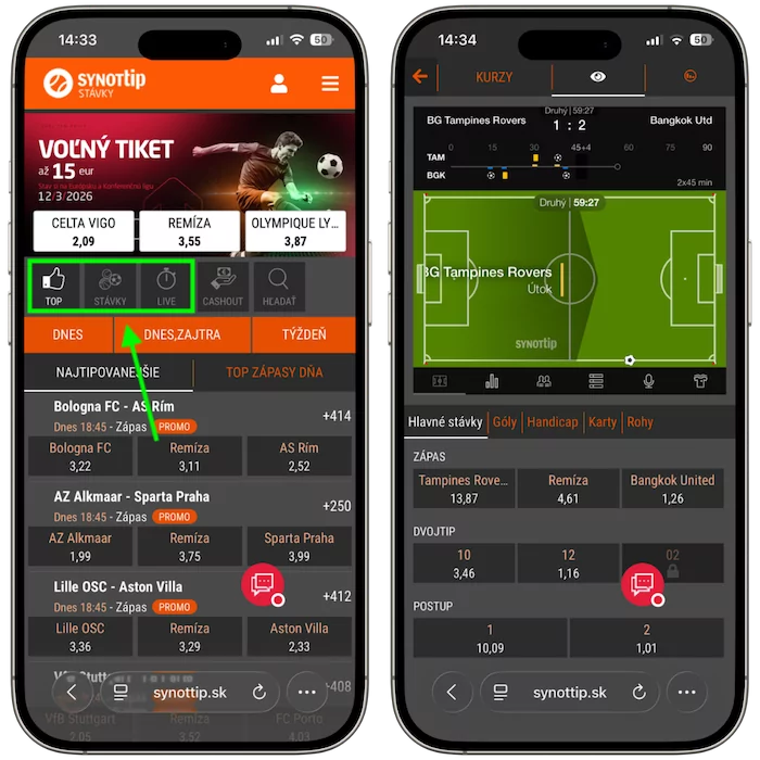 Synottip športové stávkovanie