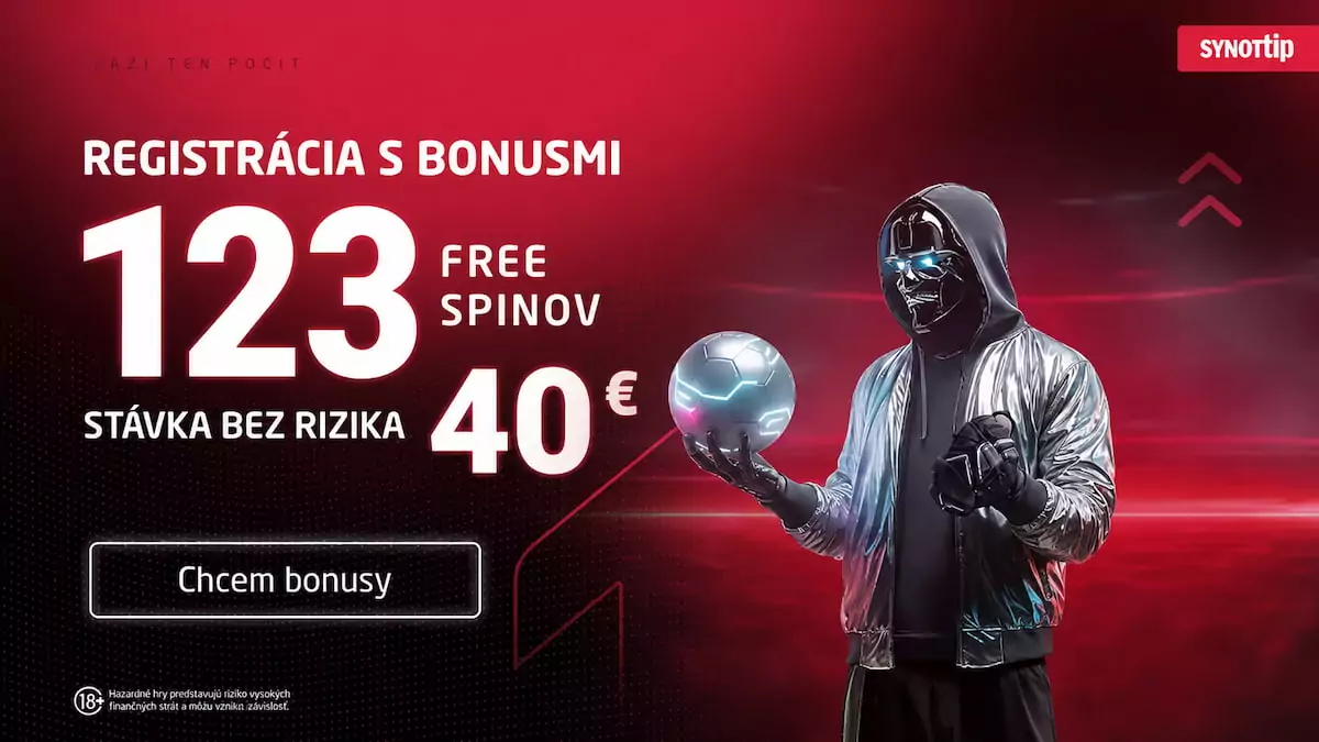 Synottip uvítací bonus 123 zatočení zadarmo