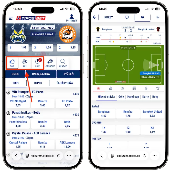 Tipos Športové stávkovanie