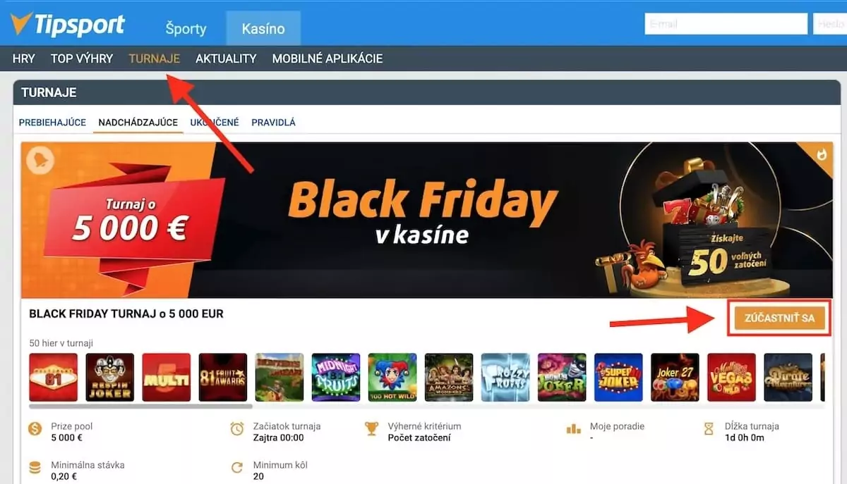 Tipsport Black Friday