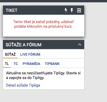 Tipsport live stávky