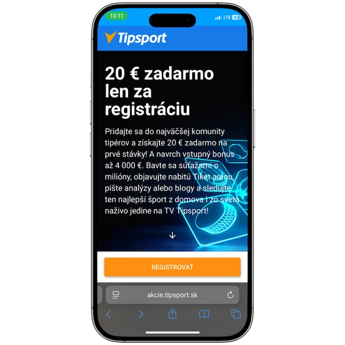 Tipsport vstupný bonus