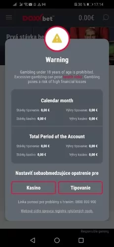 Úspešné dokončenie Doxxbet registrácie a Doxxbet casino registrácie