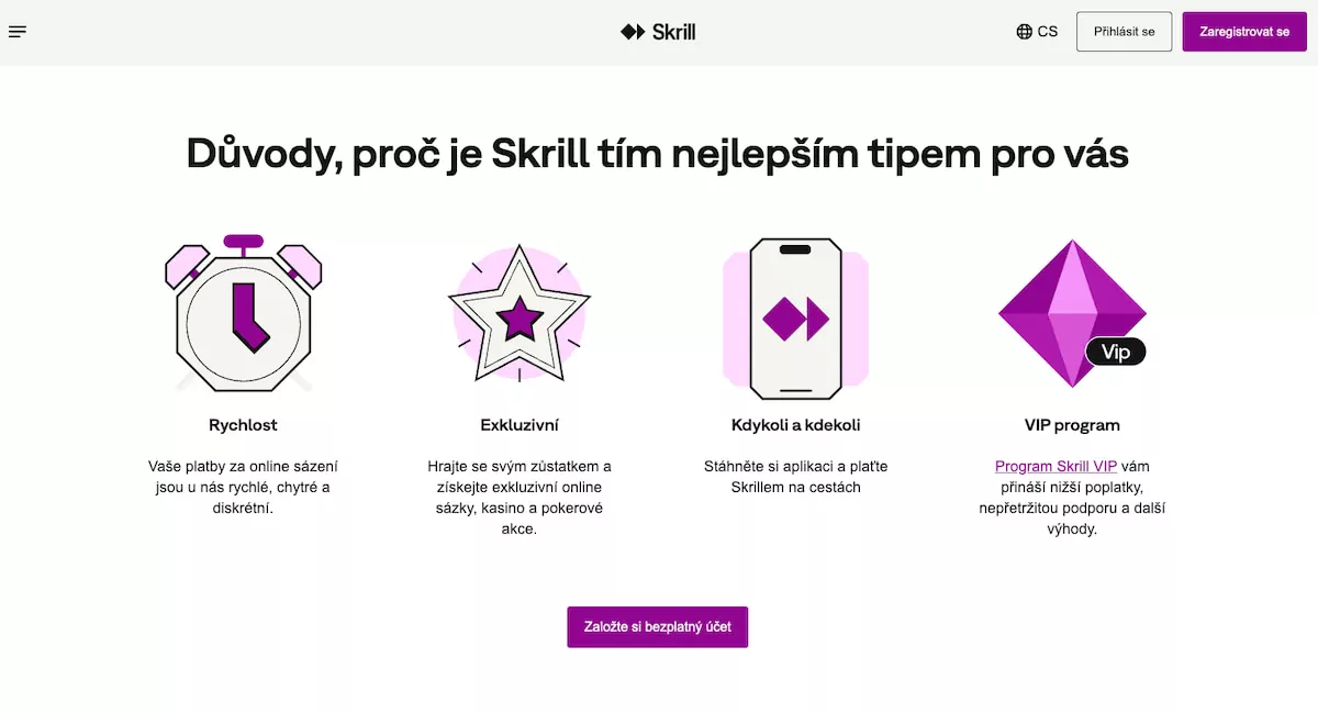 Skrill výhody online peňaženky
