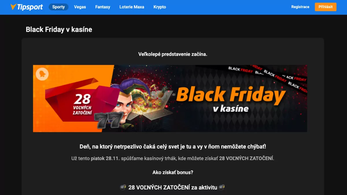 Tipsport Black Friday