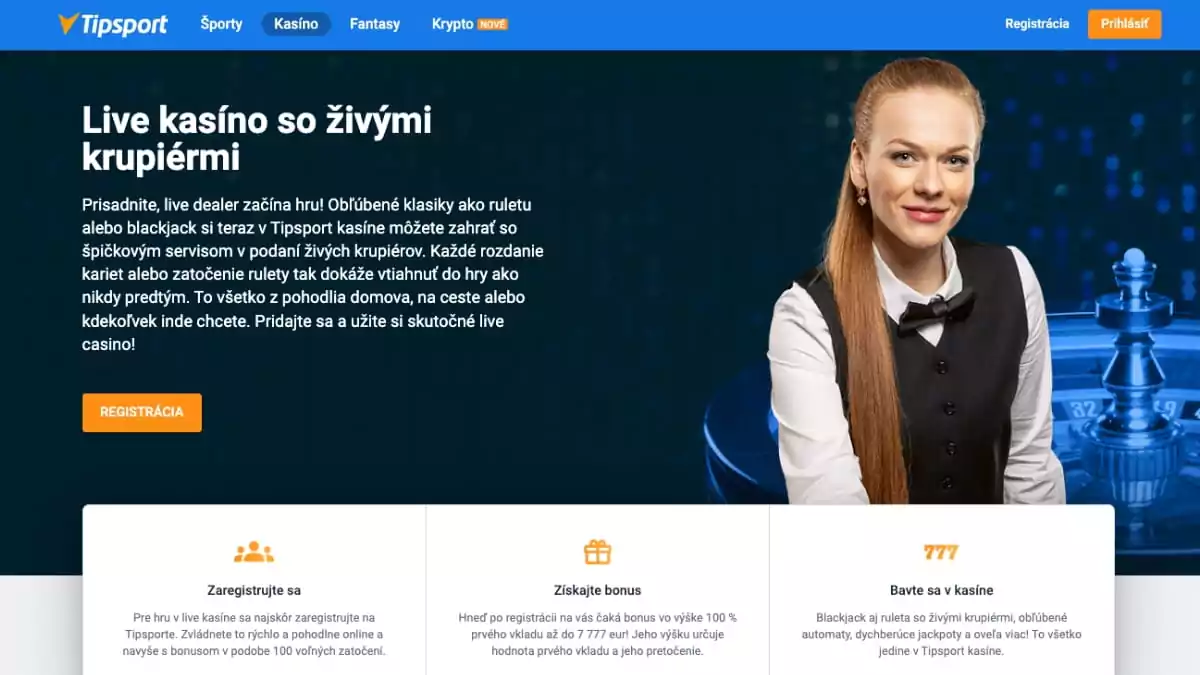 Tipsport live casino