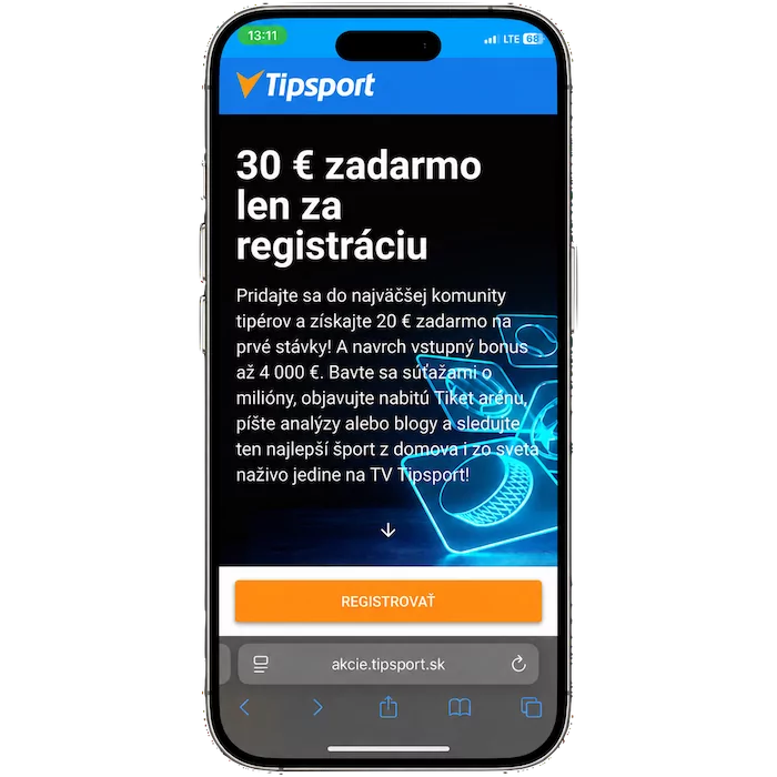 Tipsport vstupný bonus